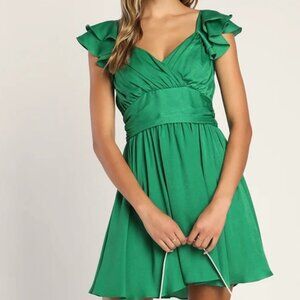 Emerald Green Dress from Lulus - NWT